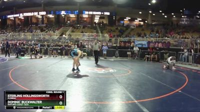 1A 132 lbs Cons. Round 1 - Dominic Buckwalter, Natures Coast Tech vs Sterling Hollingsworth, Florida