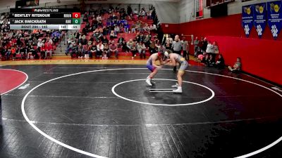 145 lbs Cons. Round 3 - Jack Swickrath, Riverview vs Bentley Ritenour, Mount Pleasant Area