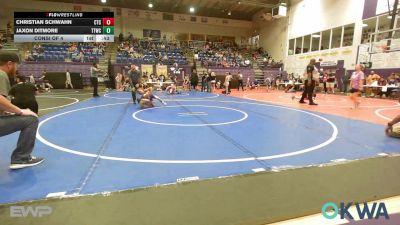 61 lbs Consi Of 4 - Christian Schwahn, Chandler Takedown Club vs Jaxon Ditmore, Team Tulsa Wrestling Club