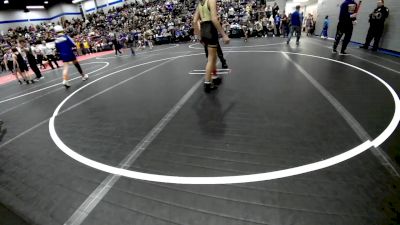 84 lbs Rr Rnd 5 - Laura Topaum, Midwest City Bombers Youth Wrestling Club vs JAY BEARBOW, Darko Valley Wolfpak