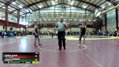 126 lbs Cons. Round 2 - Logan Stewart, Reynolds HS vs Tommy Slack, Lake Catholic