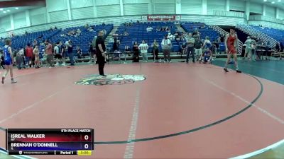 120 lbs 5th Place Match - Isreal Walker, NY vs Brennan O`Donnell, IL