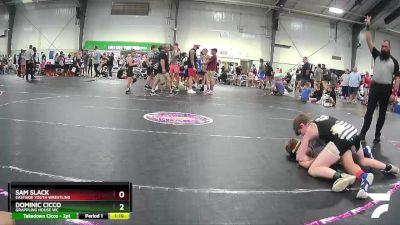 95 lbs Cons. Round 3 - Sam Slack, Eastside Youth Wrestling vs Dominic Cicco, Grappling House WC