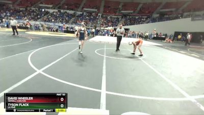 3A-106 lbs Quarterfinal - Tyson Flack, La Pine vs David Wheeler, Yamhill-Carlton