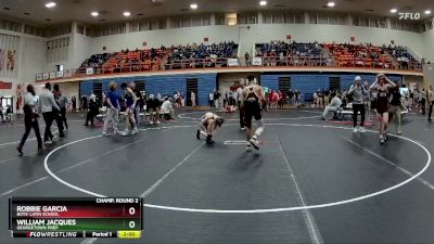 113 lbs Champ. Round 2 - Robbie Garcia, Boys` Latin School vs William Jacques, Georgetown Prep