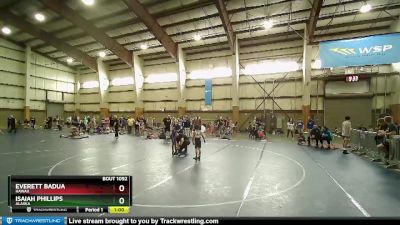 56 lbs Quarterfinal - Everett Badua, Hawaii vs Isaiah Phillips, Alaska