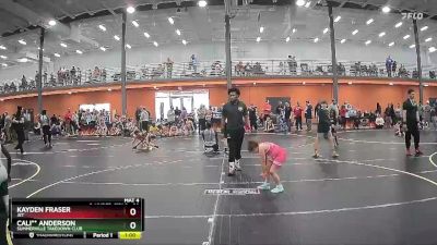 80 lbs Round 2 - Kayden Fraser, JET vs Cali** Anderson, Summerville Takedown Club