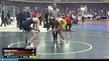 126 lbs Cons. Semi - Levi Bellis, Tioga Sr HS vs Deakon Bailey, Tioga Sr HS