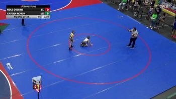 82 lbs Round Of 64 - Kole Collins, Mt. Lebanon vs Cayden Houck, Laurel