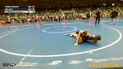 94 lbs Semifinal - Athena Joaquin, Elite Force Wrestling Club vs Emy Rice, Prodigy Elite Wrestling