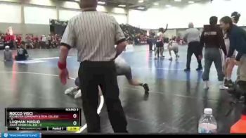 125 lbs Round 3 (6 Team) - Rocco Visci, Rochester Community & Tech. College vs Luqman Masud, Joliet Junior College