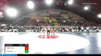 4A 220 lbs Quarterfinal - Payton Gunter, Nampa vs Freddy Martinez, Minico