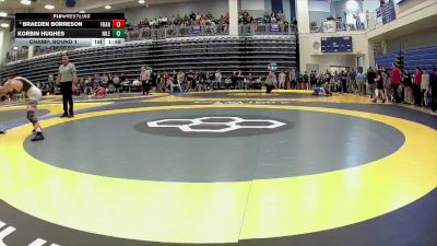 132 lbs Champ. Round 1 - Korbin Hughes, Niles vs Braeden Borreson, Franklin