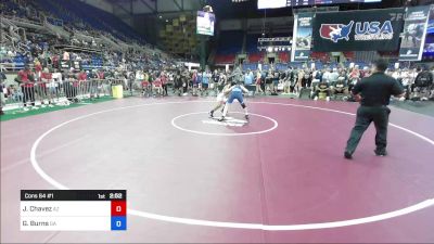 120 lbs Cons 64 #1 - Jiovanni Chavez, AZ vs Gabriel Burns, GA