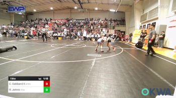 73 lbs Semifinal - Chase Gabbard II, Jenks Trojan Wrestling Club vs Raiden Johns, Collinsville Cardinal Youth Wrestling