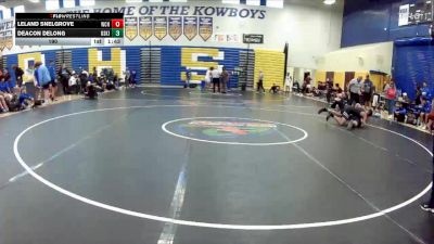 190 lbs Quarterfinals (8 Team) - Deacon Delong, Osceola (Kissimmee) vs Leland Snelgrove, Wellington Community Hs