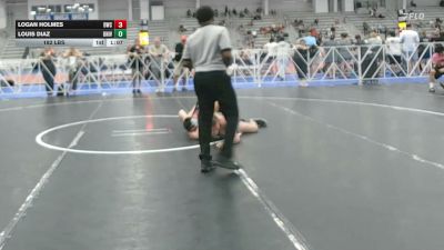 182 lbs Rr Rnd 3 - Logan Holmes, Doughboy Black - HSB vs Louis Diaz, University Hawks Wrestling Club - HSB
