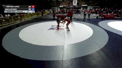 140 lbs Cons. Sub-semis - Annyssa Lopez, Legacy Wrestling Center vs Anika Bittner, Project 8 Wrestling