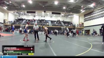 160 lbs Cons. Round 4 - Eli Schwab, DeKalb County Wrestling Club vs Jayden Disbro, Milan Tribe Wrestling Club