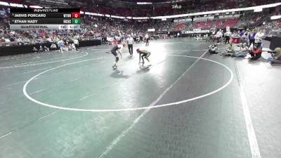 D2-120 lbs Quarterfinal - Ethan Hady, Richland Center vs Jarvis Porcaro, Whitewater