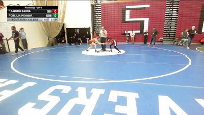 120 lbs Consi Of 8 #2 - Sahithi Pabba, Sharon vs Cecilia Pioggia, Agawam
