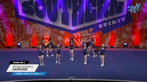 TexStar Athletics - Sapphire [2025 L1 Youth - D2 - Small - A Day 2] 2025 Cheer Power Southern Nationals