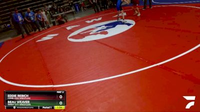 71 lbs Cons. Round 5 - Eddie Rebich, Camel Kids Wrestling vs Beau Weaver, Windy City Wrestlers