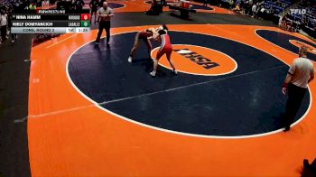 115 lbs Cons. Round 2 - Nina Hamm, Flossmoor (Homewood-F.) vs Kiely Domyancich, LaSalle (L.-Peru)