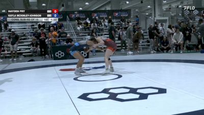 50 kg Cons. Sub-rd Of 16 - Hayden Fry, Menlo Wrestling Club vs Kayla McKinley-Johnson, Menlo Wrestling Club