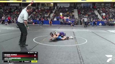 80 lbs Semifinal - Levi Kanngiesser, Clearwater vs Ryder Gomez, Pittsburg