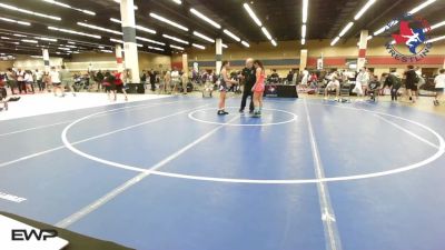 95 lbs 2nd Place - Nazeyah Pina, Borger Wrestling Club vs Zoe Freeman, NB Elite Wrestling Club