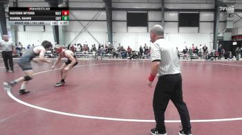 141 lbs Final - Hayden Myers, Wesleyan vs Daniel Haws, Centenary