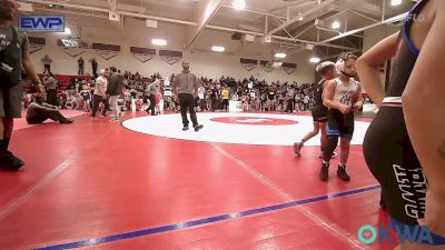 55 lbs Quarterfinal - James Evans, Bartlesville Wrestling Club vs Elijah Kroll, R.A.W.