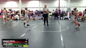 80 lbs Round 2 (4 Team) - Caleb Judice, Keystone Krush vs Bradley French, 84 Athletes