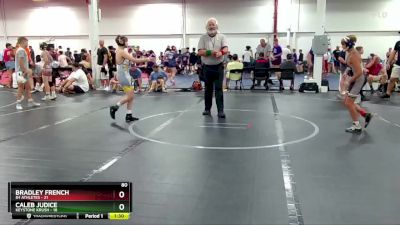 80 lbs Round 2 (4 Team) - Caleb Judice, Keystone Krush vs Bradley French, 84 Athletes