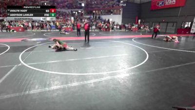 117 lbs Quarterfinal - Addyson Lawler, Berlin Youth Wrestling Club vs Avalyn Hady, North Crawford Seneca