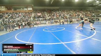 120-123 lbs Quarterfinal - Emmerson Goetz, Okanogan Underground WC vs Ceci Rosas, Scrap Yard Garage Wrestling