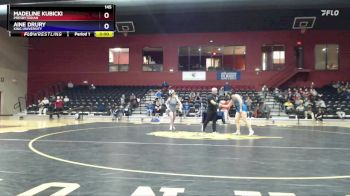 145 lbs 1st Place Match - Aine Drury, King University vs Madeline Kubicki, Presbyterian