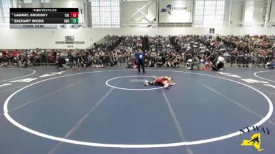 74 lbs Cons. Semi - Zachary Wicks, Grindhouse Wrestling Club vs Gabriel Brodsky, Club Not Listed