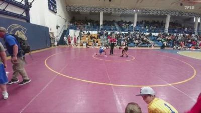 84 lbs Semifinal - Kannon Bassett, Lovell Middle School vs Rowdee Goolsbey, Powell Middle School