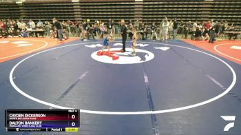 56 lbs Champ. Round 1 - Cayden Dickerson, North Big Horn Rams vs Dalton Bankert, Worland Wrestling Club