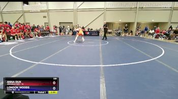 135 lbs Semis & 3rd Wb (16 Team) - Anna Dux, Arkansas Red vs London Woods, Texas Red