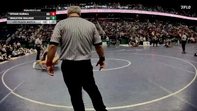 2A 215 lbs 1st Place Match - Ethan Kuball, Seaforth High School vs Braxton Walker, Randleman High School