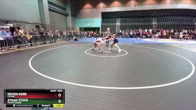 144 lbs Quarterfinal - Devon Kerr, La Pine vs Ethan Stock, Mountainside