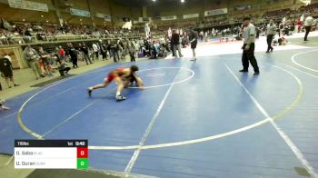 116 lbs Semifinal - Dylan Saba, Black Fox Wrestling Academy vs Urijah Duran, Duran Elite