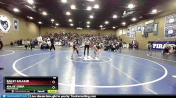 111 lbs Cons. Round 2 - Kailey Salazar, Selma vs Khloe Soria, Porterville