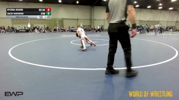 68 lbs 5th Place - Ryzen Johns, OK Elite 12U Black vs Jack Watson, Storm 12U