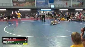 75 lbs Round 1 (16 Team) - Cannon Gregg, Stronghold - Gold vs Braylen Johnson, Stronghold - Black