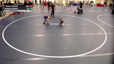 10U GIRLS - 80 lbs Quarters - Raelynn Schmidt, Minnesota vs Aislan Hoffman, PEM Bulldogs