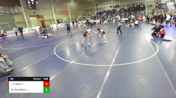 138 lbs Champ. Round 2 - Tayven Kunz, Ririe Wrestling vs Kolby Hamilton, Evanston Elite Wrestling